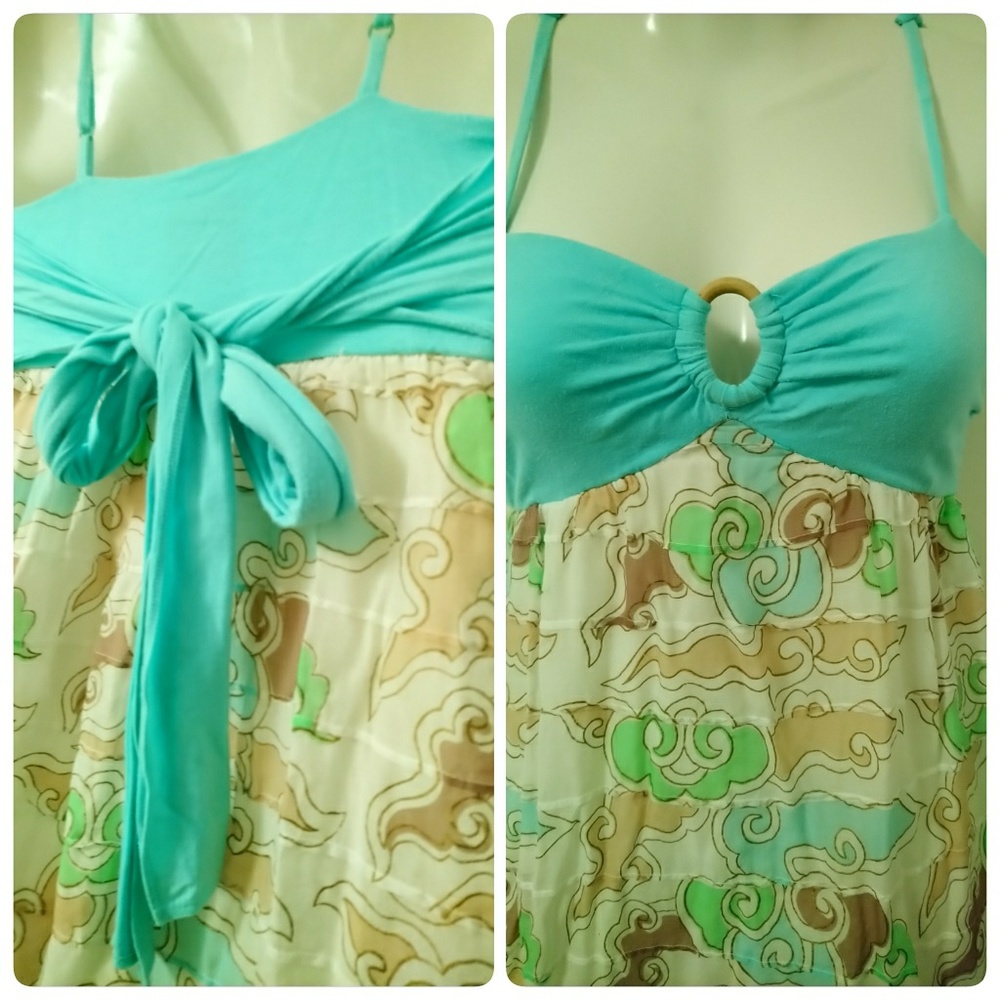 Cute Free People Spaghetti Strap Summer Top